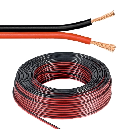 42-773-00380_25m_2x15qmm_lautsprecherkabel 25m Litzenkabel 2x 1,5qmm Ring Rot-Schwarz Litze 100% CU