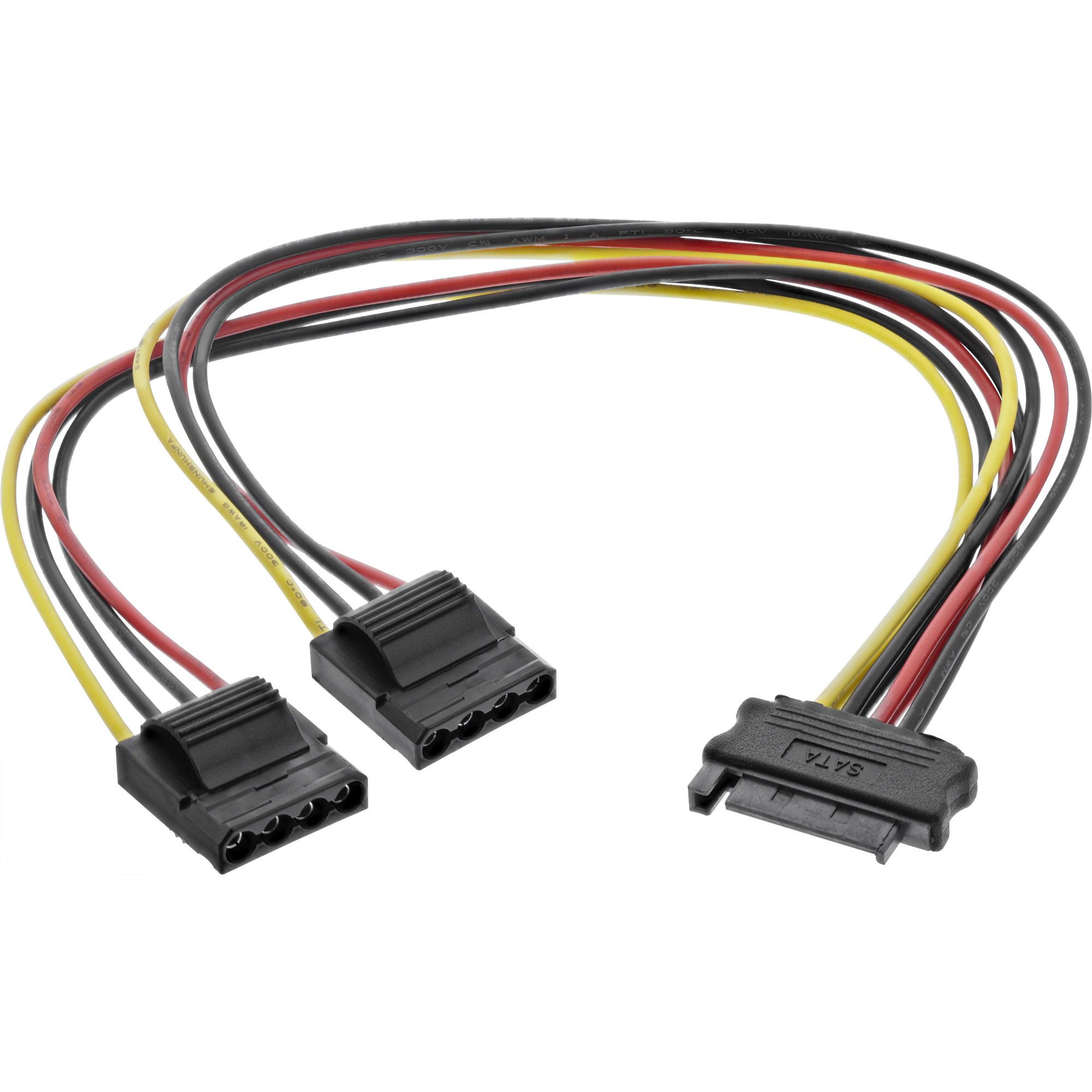 SATA Adapter 300mm S-ATA auf 2x5,25 Stecker