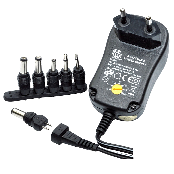 93-815-01050_Steckernetzteil Netzteil 3V 4,5V 5V 6V 7,5V 9V 12V 18W 1,5A 1500mA 18Watt MW