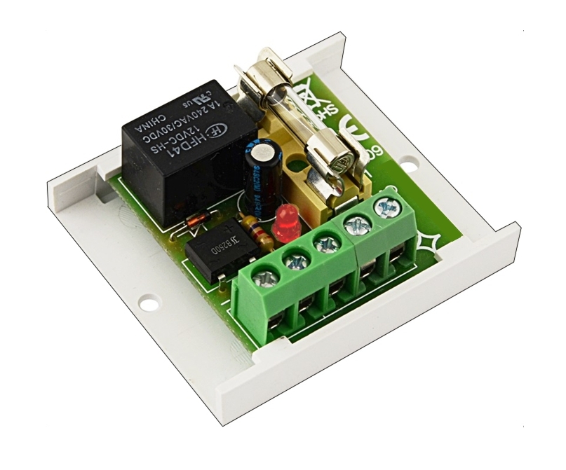 Modul Relaisplatine 1-Kanal 12V-ACDC Relaiskarte mit Sicherung