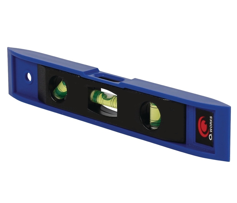 97-904-00100_Wasserwaage_blau_2023 Wasserwaage 225mm mit 3 Libellen und Magnetstreifen