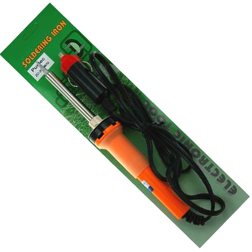 12V_Loetkolben_44-790-00003 12V Lötkolben 30Watt für KFZ mit Kabel und Zigarettenanzünder-Stecker