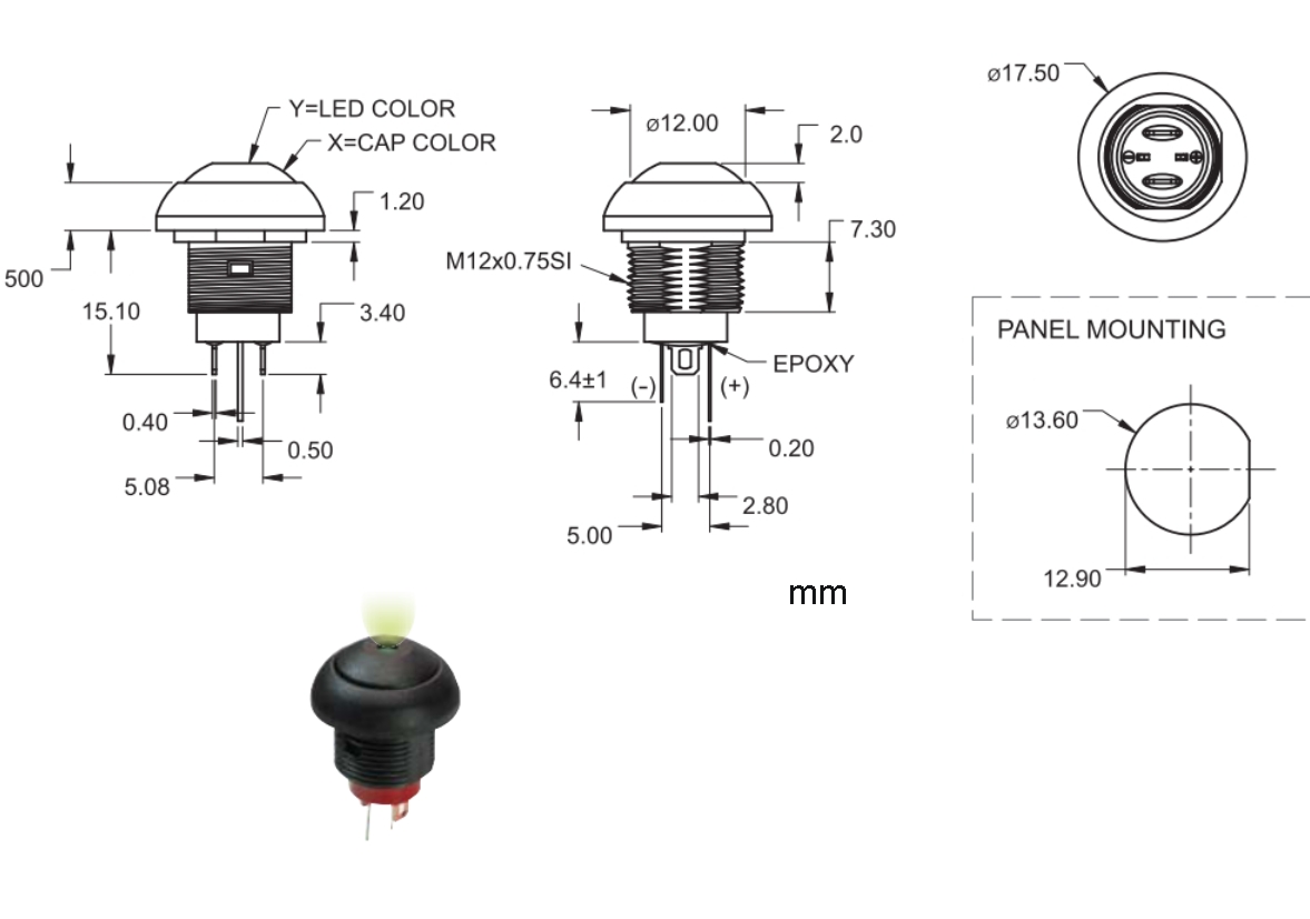 Taster-mit-LED-95-839-01230-Zeichnung