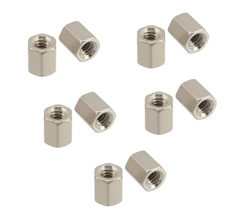 40-871-00057_UNC4-40_Doppelmuttern SUB-D Mutter Doppelmutter Befestigung UNC4-40 ++ 10-Stück Pack