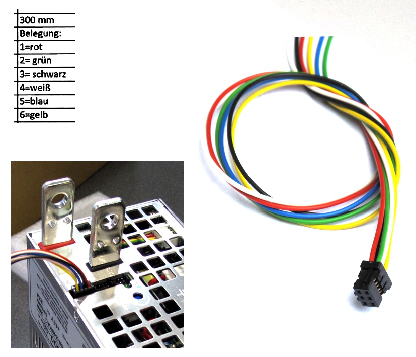 Kabelkit SYNCKABEL 6pol Steuerleitung für MeanWell CN3 CN5 CN100 6pol Stecker zur Netzteile Serie