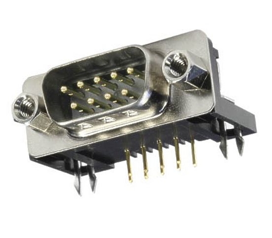 40-871-00080_Sub-D_9pol_Platine SUB-D 9pol Stecker Stiftleiste 90grad 2-reihig für die Leiterplattenmontage