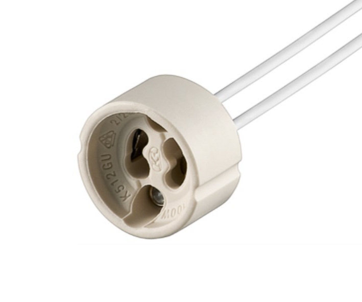 32-747-00600_GU10_Fassung_2021 GU10 Fassung für LED Leuchtmittel oder Halogen GU10 Keramik rund