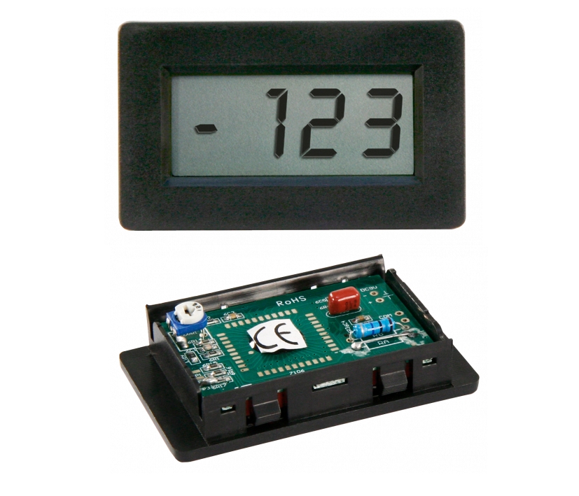 LCD_Einbauinstrument_90-570-00150 LCD Anzeige Einbauinstrument 68x41mm unbeleuchtet