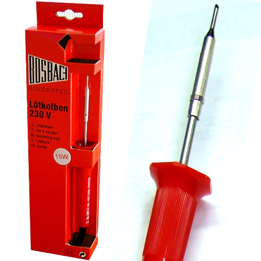 44-790-00190-bosbach-15W-2013-B120 230V Lötkolben 15Watt mit Spitze Bosbach