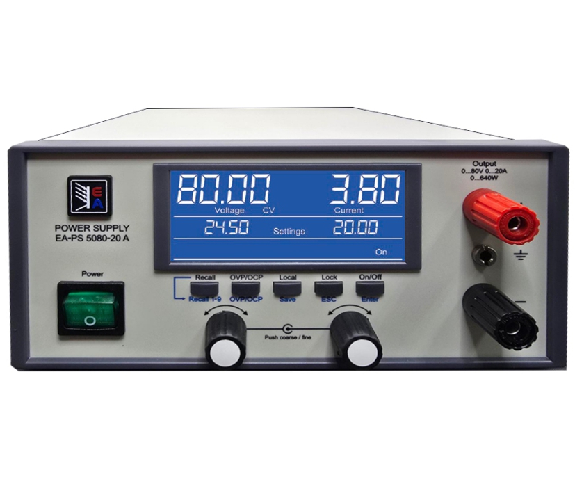 Labornetzgerät 230V regelb. 0-80V 0-20A EA-PS-5080-20A mit USB-Schnittstelle