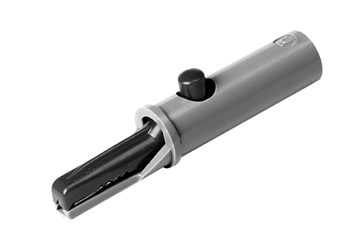 AK10-Schwarz-Hirschmann-39-850-00290 Krokodilklemme 4mm Kroko AK10 Schwarz