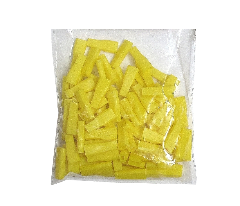 45-821-00490_Huelse_Gelb_Flachstecker_B0 6,3mm Hülse Flachsteckhülse Isolierhülse zu Flachstecker - 100er Pack