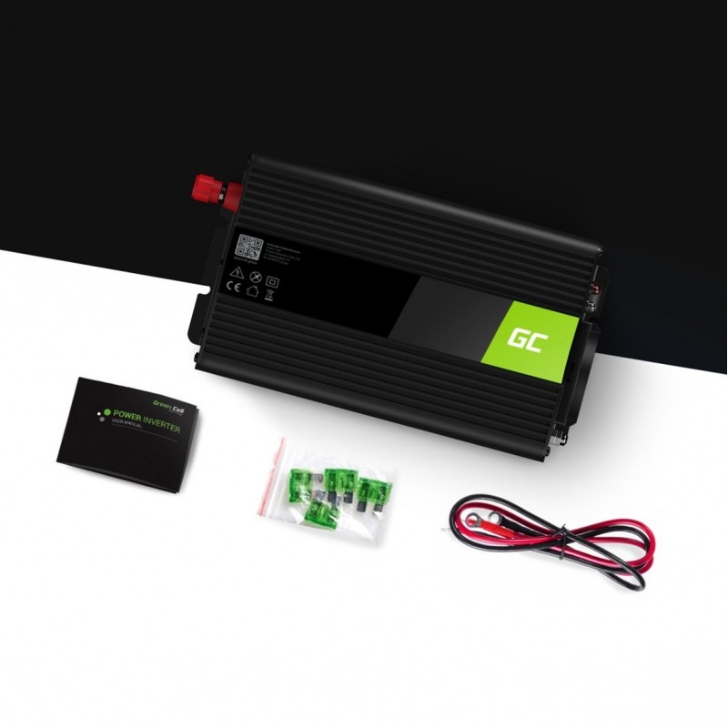 DCAC Wechselrichter 12V auf 230V 1000W Dauer Peak 2000W mod.Sinus