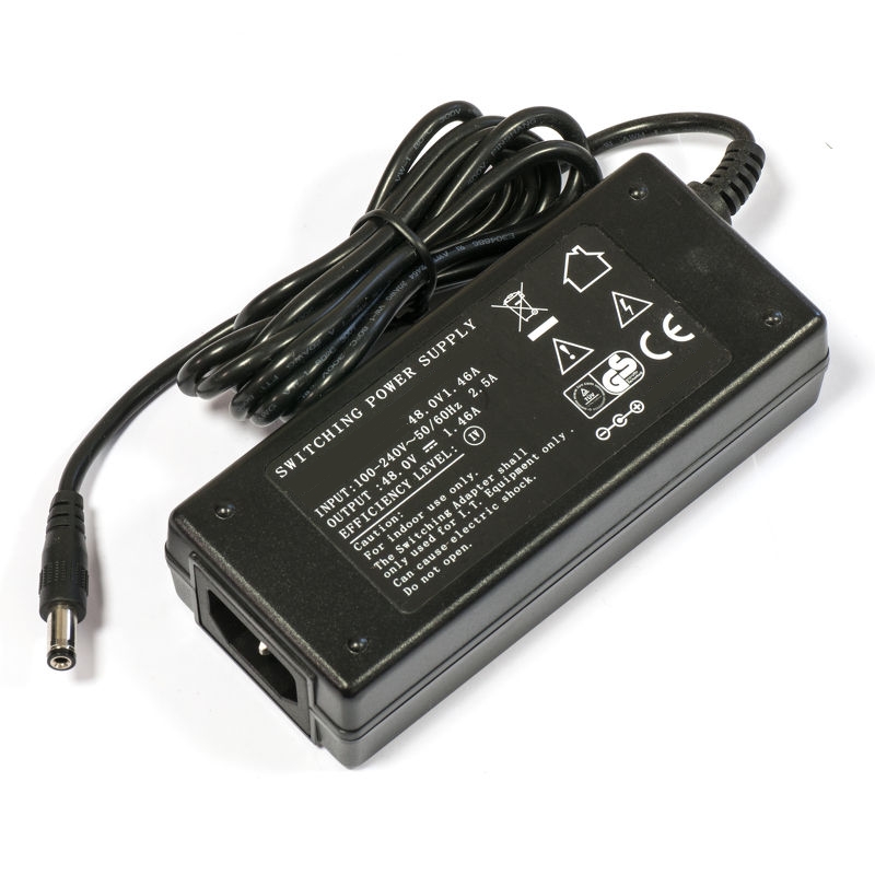 93-808-01163 48V Netzteil 230V auf 48Vdc 1,46A 70W Stecker 5,5x2,1mm