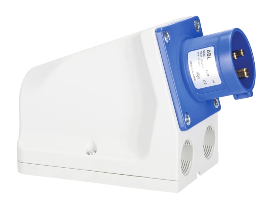 Caravan 16A AP Gerätedose 16A 230V Blau - Male - Einspeisedose