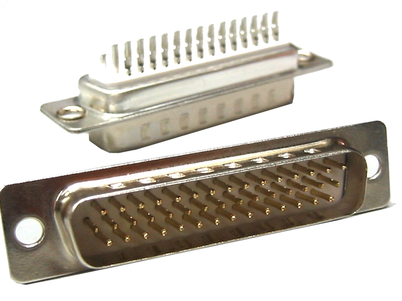 40-871-00155_henri-electronic-de-bild36880 SUB-D 44pol Stecker Lötkelch HD 3-reihig