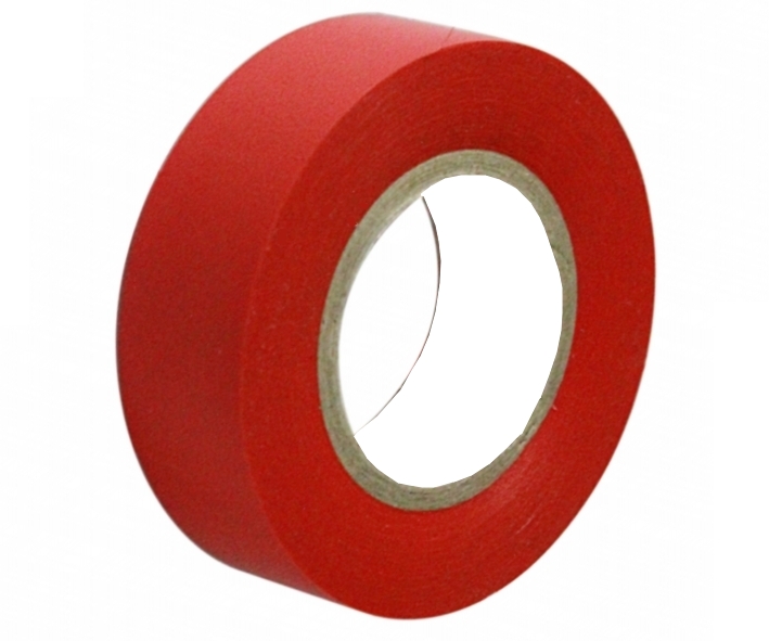 Isolierband_Rot_97-905-00440 10m Elektroisolierband je Rolle in ROT Breite 19mm