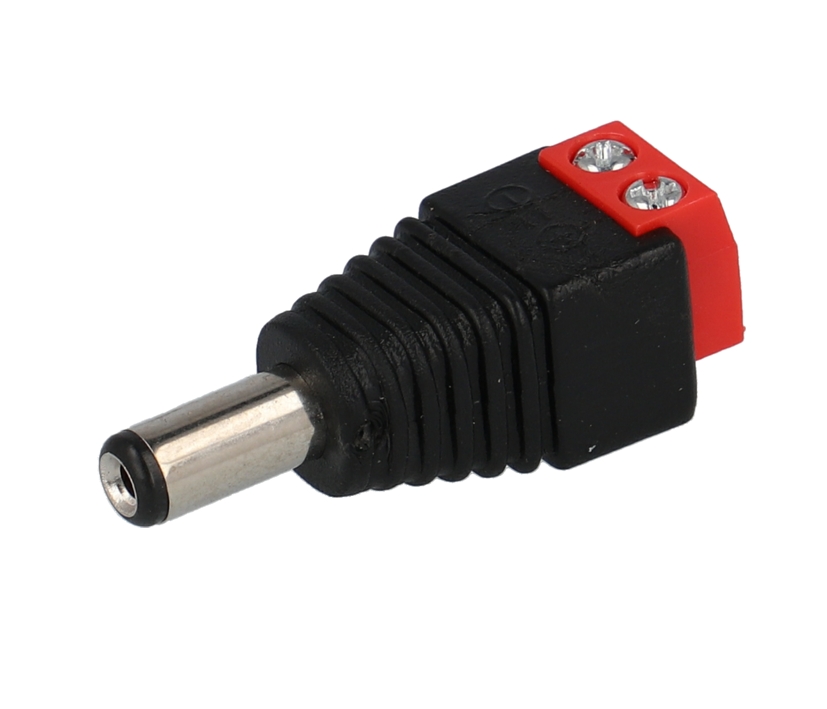 41-149-00300_Hohlstecker_zum_schrauben Adapter Hohlstecker 5,5x2,1mm auf Klemme Schraubanschluss 2Draht Adapter