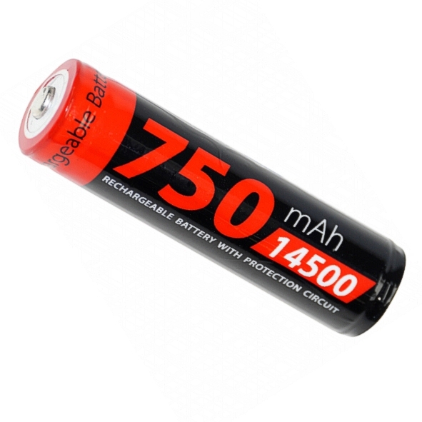 Lithium Akku 14500 3,7V 750mAh Mignon AA 52x14mm