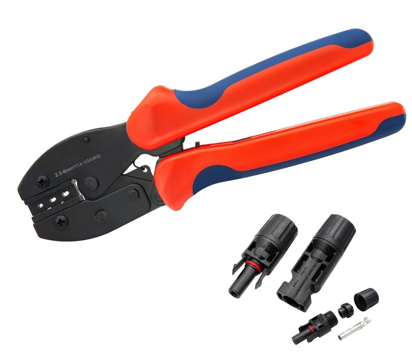 Crimpzange_fuer_Solarstecker_97-905-00285_2024 Crimpzange für Solarstecker geeignet für 2,5qmm 4qmm 6qmm Solarkabel