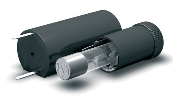 31-843-00080 Sicherungshalter stehend für 5x20mm Sicherungen