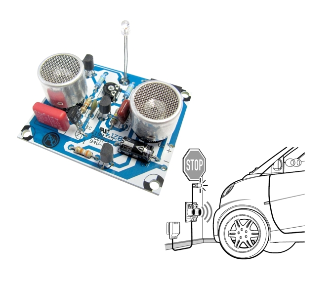 Bausatz Einparkhilfe Ultraschall Abstandswarner 12V