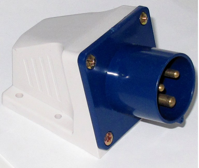 16A_cee_dose_mit_Stifte_B02_39-868-00400 Caravan 16A AP Gerätedose 16A 230V Blau - Male - Einspeisedose