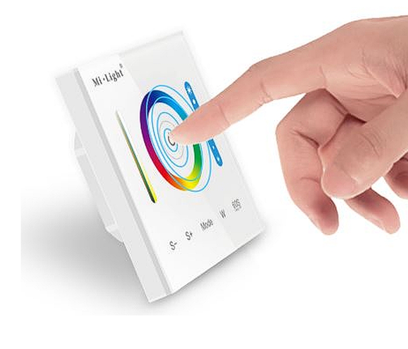 5Kanal_RGB_Controller_mit_Touch_P3_Miboxer_15-115-02097_B0 LED RGB-W Kontroller 5-Kanal 5x5A 12V-24V mit Touchbedienteil Standalone ohne Funk