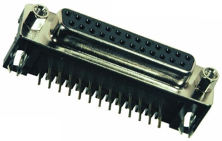 40-871-00235 SUB-D 25pol Buchse PRINT 90grad 2-reihig EU 9,4