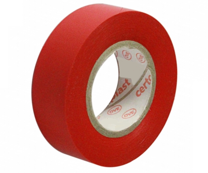 Isolierband_Certoplast_97-905-00440_2021 10m Elektroisolierband je Rolle in ROT Breite 15mm