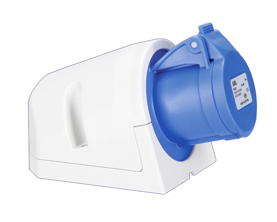 Caravan 16A Steckdose 16A 230V Blau Wandsteckdose
