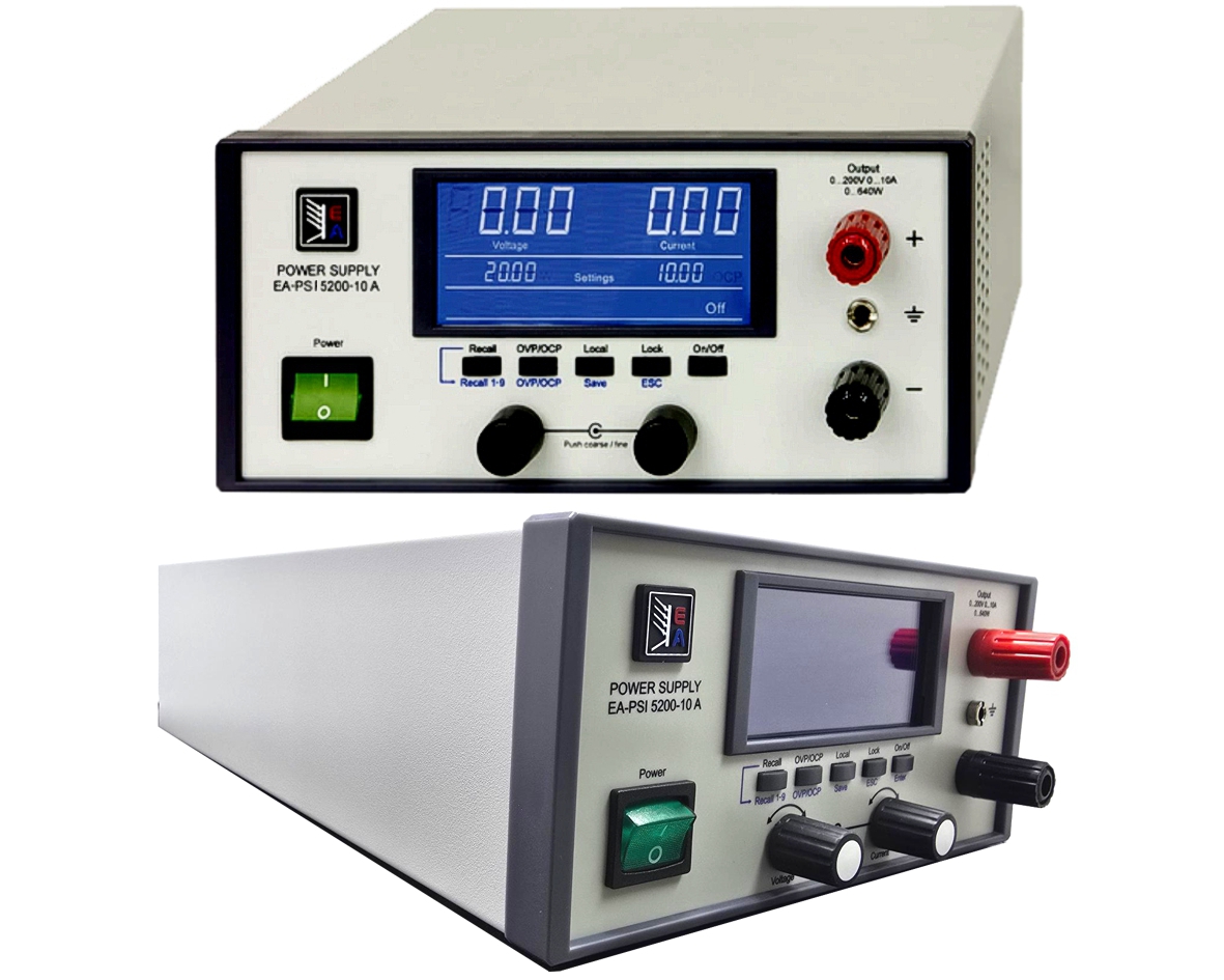 Labornetzgerät 230V regelb. 0-200V 0-10A EA-PSI-5200-10A mit USB- Ethernet- und Analogschnittstelle