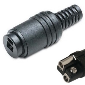 5e3689335fe646ac86c9822f4a844fe2 Lautsprecherkupplung Schraubversion DIN41529 Strich-Punkt Buchse