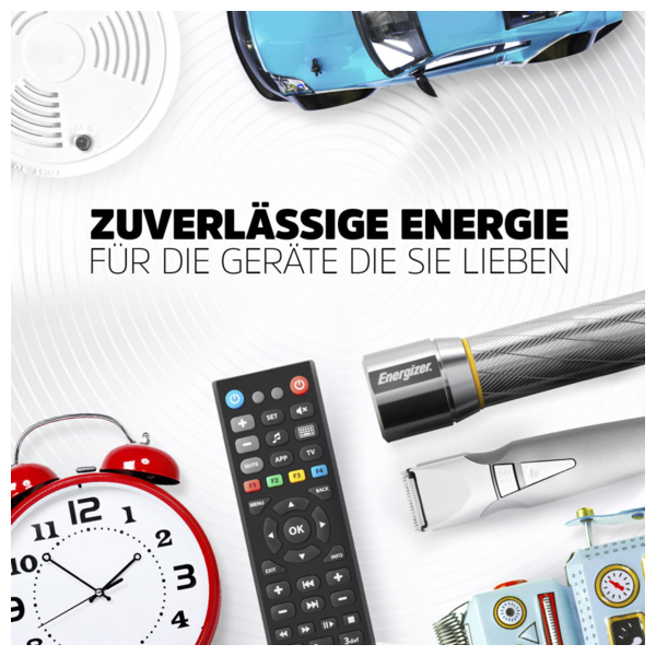 9V Batterie Alkaline Energizer Max 6LR61 9Volt Block