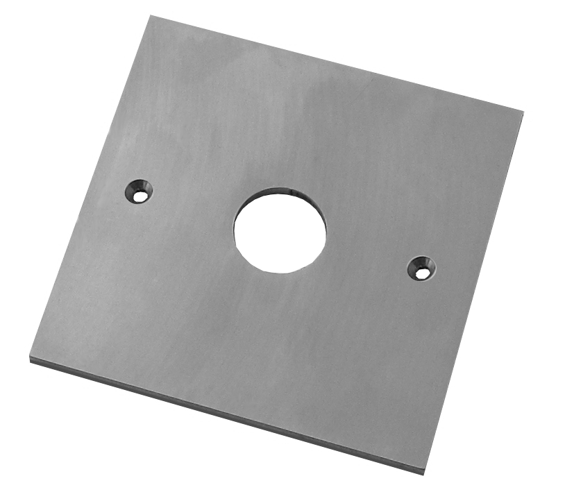 Klingelknopf Blende für Klingeltaster V2A 82x82mm 1HB passend für Schalterdose