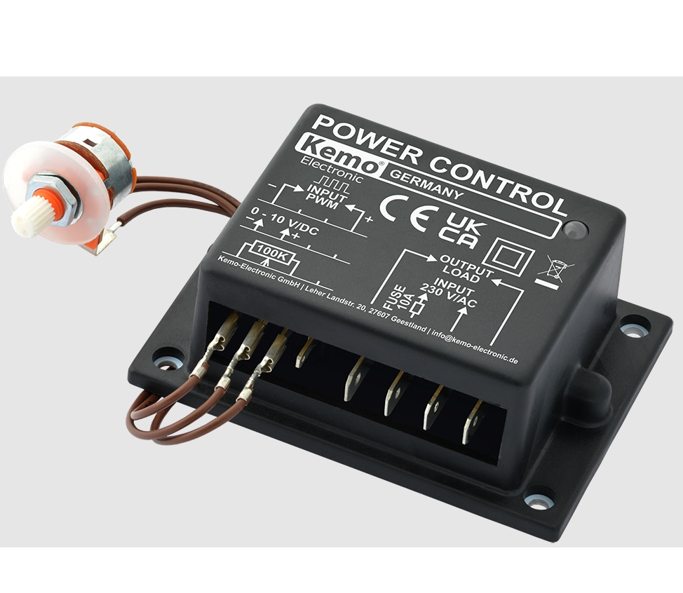 Motorregler für 230V bis 10A 2300W Multifunktion Lüfterregler Drehzahl oder als Dimmer über Poti oder 0-10V oder PWM-Signal