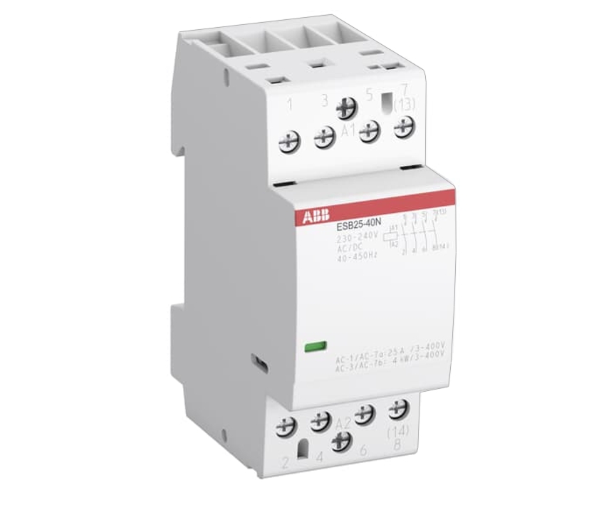 Relais Schütz 230V Spule 4xEIN Hutschiene 4x25A ABB ESB