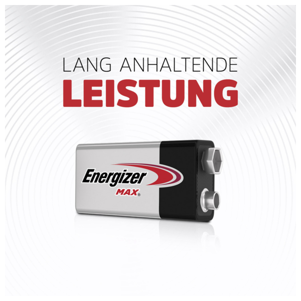 9V Batterie Alkaline Energizer Max 6LR61 9Volt Block