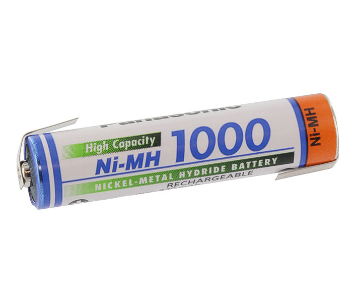 Mignon_mit_Loetfahne_33-175-00350 AAA Micro Akku 1000mAh NiMH mit Lötfahne