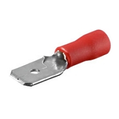 45-821-04012 6,3mm Flachstecker ROT Teilisoliert ** 100er Pack **