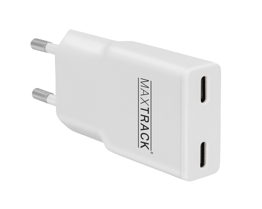 USB-C Schnellladegerät 30W Ladegerät mit 2x USB-C Port GAN PD QC3.0