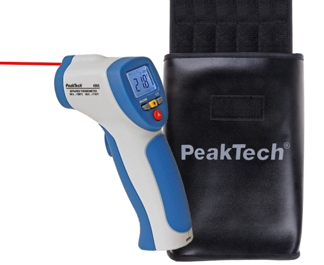 Infrarot-Thermometer-P4965-90-798-01435 Temperaturmessgerät Oberflächen -50.... 380°C IR P4965 mit Laserstrahl