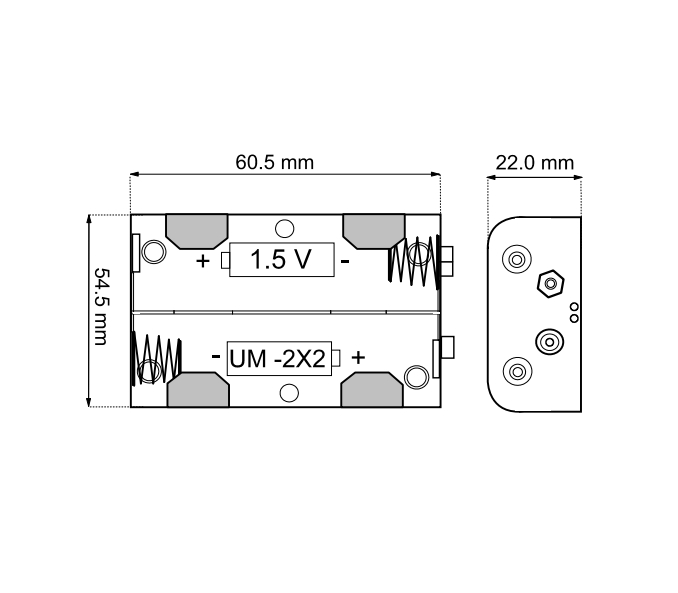 Batteriehalter-2x-Baby-C-Zelle-UM2-LR14-HR14-FR14-33-475-00008-ZG