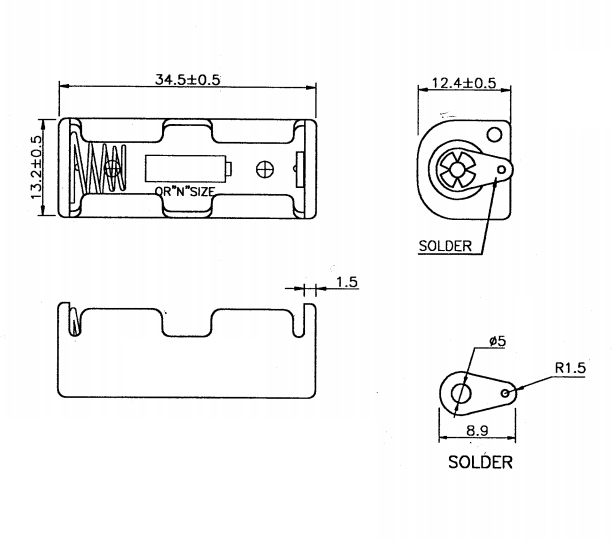 Batteriehalter-N-Zelle-Lady-FR1-HR1-LR1-33-475-00034-ZG