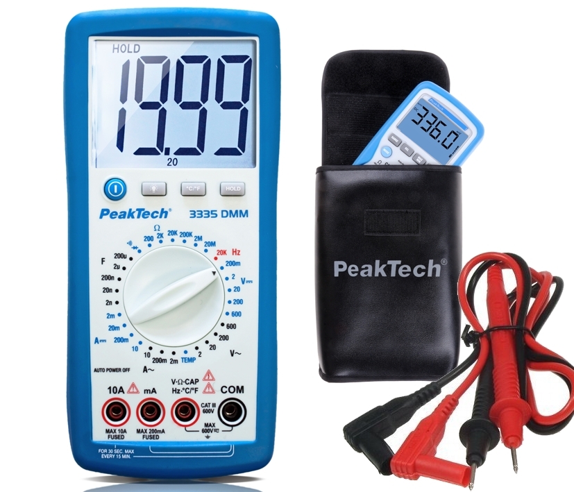 Messgerät 3335 Digitalmultimeter mit Tasche und Messkabel