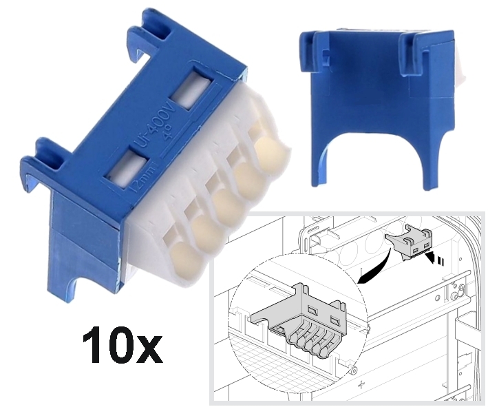 N-Klemme_Hager_Volta_VZ455N_39-798-02200_B0 Verteilerklemmen N-Klemme 5pol 1,5-4qmm Blau VZ455N - 10er Pack